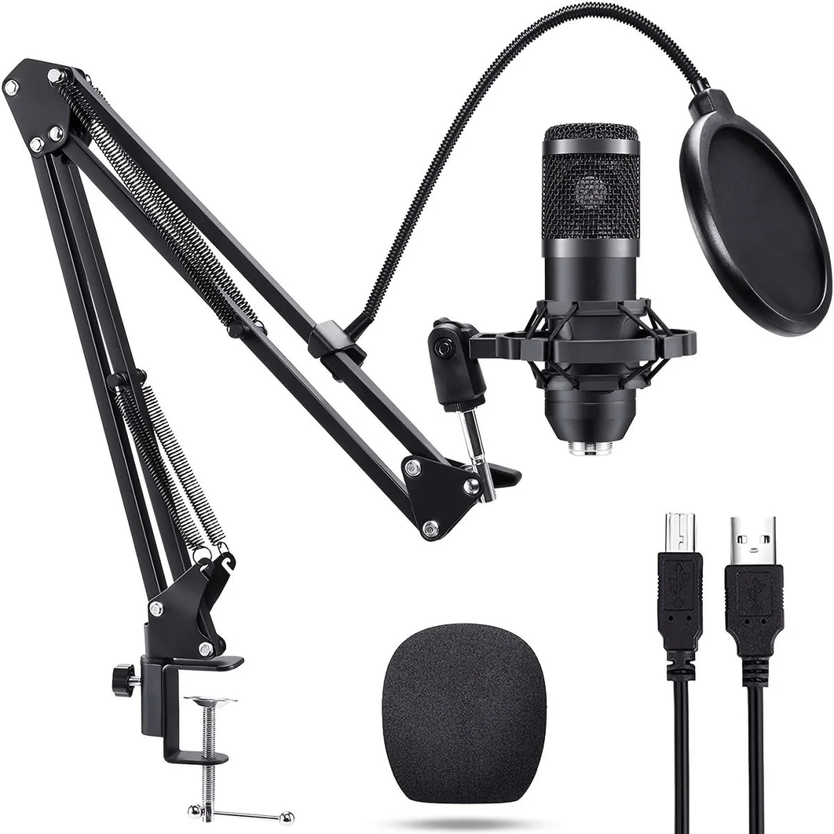MICROPHONE – Studio Professionnel avec Support et Bras